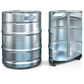 Fût 50L EUROKEG 408mm fempilables avec plongeur