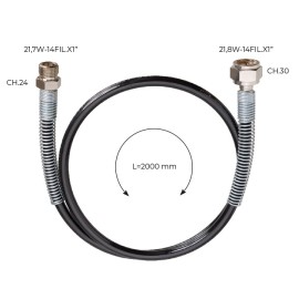Tuyau pour réducteur de pression w21.8 - 2m
