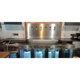 Refroidisseur de fûts avec portes vitrées pour 4 fûts de 30l ø40cm - Efficold EB-504 IPC C/ILU