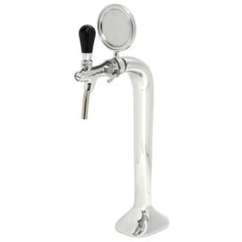 Colonne KOBBRA avec 1 robinet en acier inoxydable et médaillon