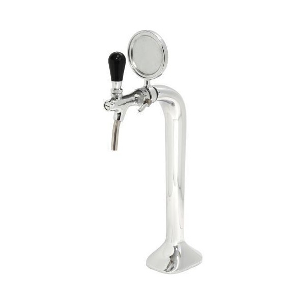 Colonne KOBBRA avec 1 robinet en acier inoxydable et médaillon Colonne KOBBRA avec 1 robinet en acier inoxydable et médaillon