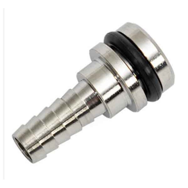 Raccord cannelé droit en acier inoxydable 1/4" pour Flojet (pour tube de diamètre extérieur 3/8")