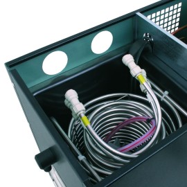 Ensemble AS-40 préinstallé : refroidisseur + colonne avec 1 robinet + égouttoir avec support et rince-verres