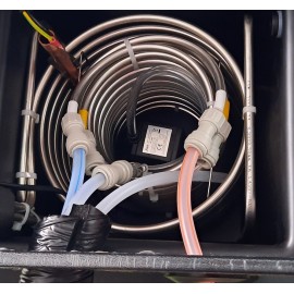 Ensemble AS-40 préinstallé : refroidisseur + colonne avec 1 robinet + égouttoir avec support et rince-verres