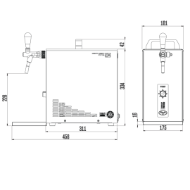 Lindr PYGMY 25 NOUVEAU avec robinet Stout