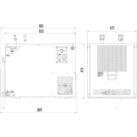 Ensemble colonne BIB 4 robinets + refroidisseur AS-110 avec thermostat manuel + pompes Bevjet Compact + têtes BIB Vitop