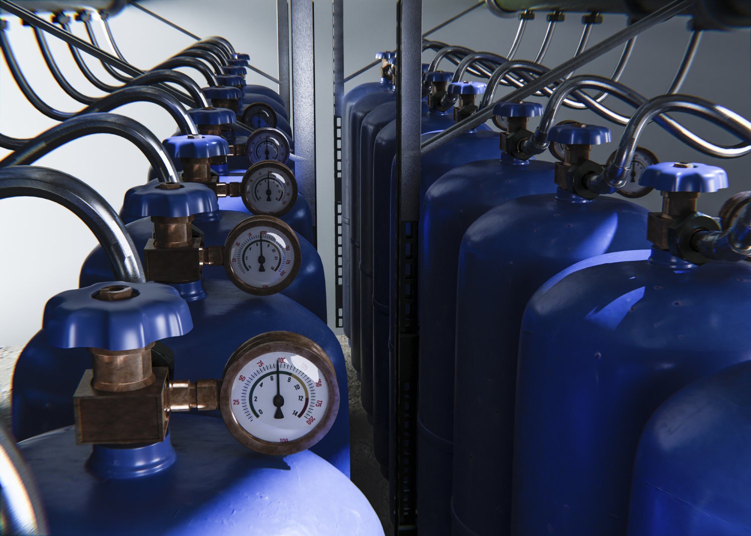 botellas co2 botellas co2 con manorreductores ara control de presión en instalaciones de dispensado de cerveza